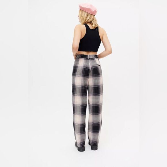 NWT Urban Outfitters UO Plaid Helena Trouser Pants Size S - Picture 7 of 12